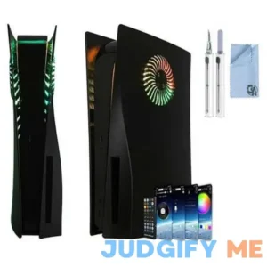 Pre-owned PS5 Faceplate with RGB Light Strip and Dust Filter for Cooling Vents 400+ Effects LED Console Cover for PlayStation 5 Disc Edition