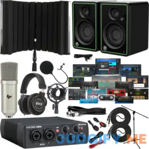 Presonus AudioBox 96 USB Audio/MIDI Interface with CR3-X Creative Reference Multimedia Monitors and with Newest Version Studio One Artist Software