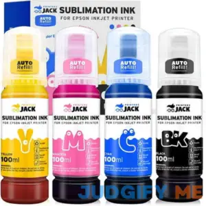 Printers Jack 4x100ml Sublimation Ink Auto Refill for Epson EcoTank Supertank Printers Et-2720 Et-4700 Et-2760 Et-3760 Et-4760 Et-2700 Et-2750 Et-4750