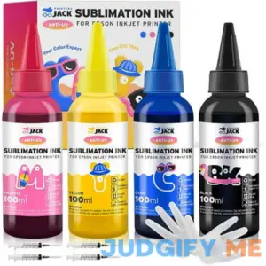 Printers Jack Sublimation Ink Refill for Epson EcoTank Supertank Printers Et-2720 Et-2760 Et-2750 Et-4700 Et-3760 Wf-7710 Wf-7720 400ml/Anti-UV