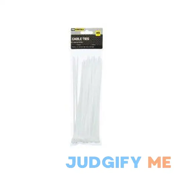 Pro Essentials 8 Cable Ties - Natural White 40 Ct Pro Essentials 8 Cable Ties - Natural White 40 Ct
