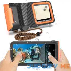 Professional Diving Waterproof Phone Case Outdoor Swimming Snorkeling Surfing Underwater Touch Screen Photo Video Housing for iPhone 15 Pro Max