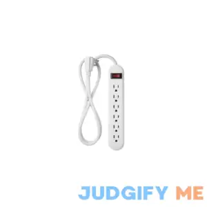 Project Source 6-Outlet Indoor White Power Strip | Lowe's