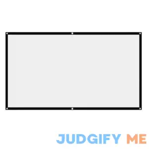 Projector Screen White Projector Screen 16:9 No Crease Home Theater Foldable Projection Screen
