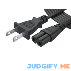 Pwr+ Pwr Tv Power Cord 12Ft Cable for Samsung LG TCL Sony 2 Prong AC Wall Plug 2-Slot LED LCD Insignia Sharp Toshiba JVC Hisense Ele