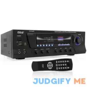 Pyle 300W Digital Stereo Receiver System AM/FM Qtz. Synthesized Tuner USB/SD Card MP3 Player & Subwoofer Control