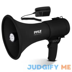 Pyle 50W Portable Megaphone Bullhorn Speaker with Microphone PMP561LTB