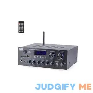 Pyle Bluetooth Home Audio Amplifier Receiver Stereo 300W Dual Channel Sound Audio System w/MP3