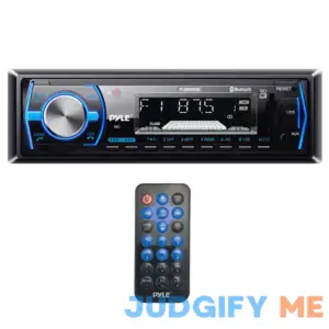 Pyle PLMRB29B Single-DIN In-Dash Digital Marine Stereo Receiver with Bluetooth