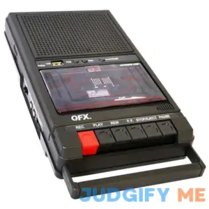 QFX RETRO-39 RETRO Shoebox Cassette Tape Recorder