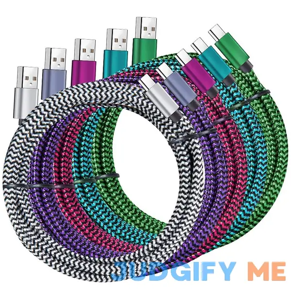 Qqlike USB Type c Cable 5 Pack Nylon Braided USB c Cable 3A Fast Charging Cord for Samsung Galaxy S9 S8 Note 9 Note 8 Galaxy Note 20 10 S21 Qqlike USB Type c Cable 5 Pack Nylon Braided USB c Cable 3A Fast Charging Cord for Samsung Galaxy S9 S8 Note 9 Note 8 Galaxy Note 20 10 S21