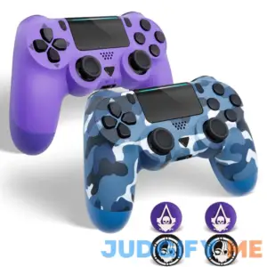 Qyszy88 2 Pack Wireless Controller Compatible with Playstation 4/Slim/Pro/PS4