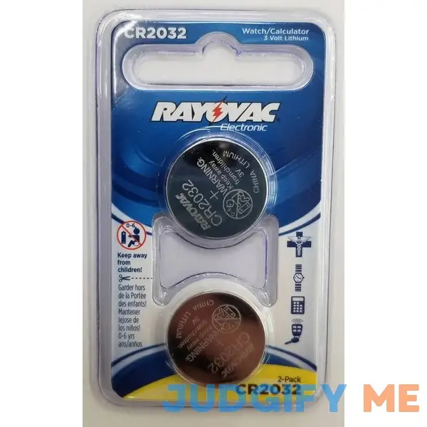 Rayovac Mercury Free 2032 Lithium Battery Rayovac Mercury Free 2032 Lithium Battery