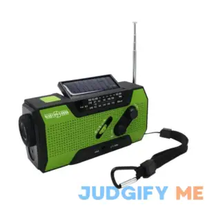 Ready Hour 4-in-1 Emergency Solar Flashlight & AM/FM/Weather Radio w/ Hand Crank