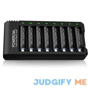 Rechargeable Battery AA with Charger 8 Pcs AA Rechargeable Batteries. POWEROWL