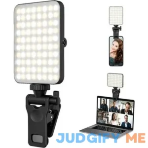Rechargeable Selfie Light & Phone Light Clip for iPhone Phone LED Light with Adjustable Brightness