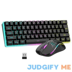 RedThunder 60% Wireless Gaming Keyboard & Mouse Combo with Rechargeable Battery