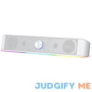 Redragon GS560 RGB Desktop Soundbar 2.0 Channel Computer Speaker with Dynamic Lighting Bar Audio-Light Sync/Display