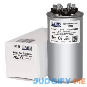 Replacement for Carrier TP-CAP-40/5/440R Dual Run Capacitor by JARD # 12786