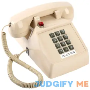 Retro Classic Corded Landline Phone Message Indicator Traditional 2500 Analog Desk Phone Call Light