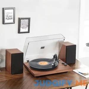 Retrolife High Quality Record Player HiFi System with 36W External Speakers and Moving Magnet Cartridge