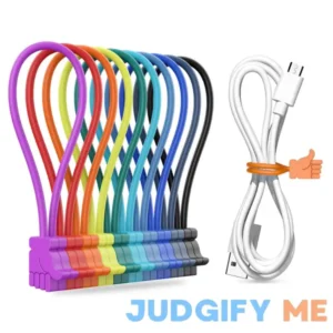 Reusable Magnetic Cable Ties Thumbs-up Magnetic Twist Ties for Cord Cable Organizer and Bundling