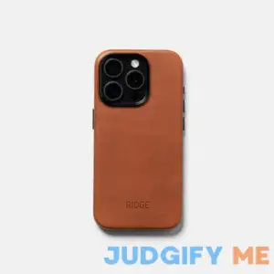 Ridge Phone Case - iPhone 15 Pro - Tobacco Brown Leather
