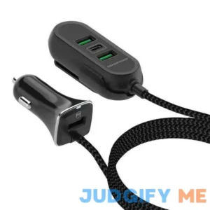 Roadproof Fast Charging 4-Port Car Charger