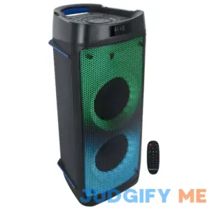Rockville BASS PARTY 65 1200w LED Bluetooth House Party Speaker System+Mic Input