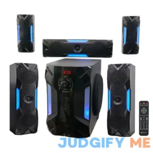 Rockville HTS56 1000w 5.1 Channel Home Theater System/Bluetooth/USB+8" Subwoofer