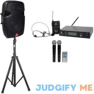 Rockville RAM15BT 15" Rechargeable Powered 800W PA DJ Speaker