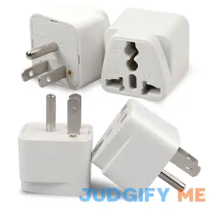 Romeda 4 Pack Universal Adapter Uk to US Adapter Europe to US Plug Adapter