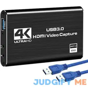 Rybozen 4K Audio Video Capture Card HDMI USB 3.0 Video Capture Device