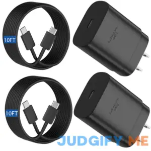 S24 S23 S22 Ultra Charger 25W Super Fast USB C Charger Block & 10FT Android Phone Type C Charger Cable Cord for Samsung Galaxy S24 Ultra/S24+/S24