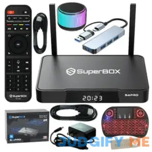 S4 Pro 2024 SuperBox for TV Remote S4pro Super Box with Voice Remote