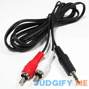 SF Cable 6ft 3.5mm Stereo Male to Two RCA Male Splitter Cable