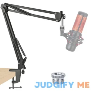 SUNMON QuadCast Boom Arm Mic Adjustable Suspension Boom Scissor Arm Stand for HyperX QuadCast