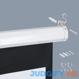 SUPER DEAL 120'' Projector Screen Projection Screen Manual Pull Down HD Screen 1:1 Format for Home Cinema Theater Presentation Education Outdoor