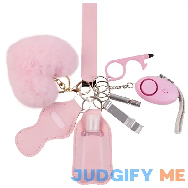 Safety Keychains for Women Wristlet Strap Keychain Set with Personal Alarm Safety Keychains for Women Wristlet Strap Keychain Set with Personal Alarm