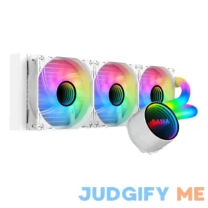 Sama 360mm ARGB Cpu Liquid Cooler 360 AIO with Infinity Mirror Aluminum Water Cooler PWM Fan for Intel AMD PC Radiator