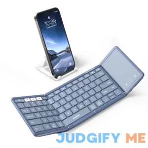 Samsers Foldable Bluetooth Keyboard with Touchpad Portable Wireless Keyboard with Stand Holder