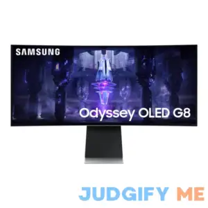 Samsung 34" Odyssey G85SB QD-OLED Ultra WQHD Curved Gaming Monitor Silver