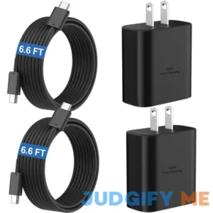 Samsung Galaxy S24 Ultra Charger 45W USB-C Super Fast Charger Android Phone Charger Block with 6.6 FT Cable for Samsung Galaxy S24 Ultra/S24/S24+