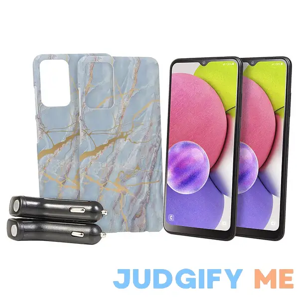 Samsung Galaxy Tracfone 2-pack A03s 6.5" HD+ Bundle - Blue Samsung Galaxy Tracfone 2-pack A03s 6.5" HD+ Bundle - Blue