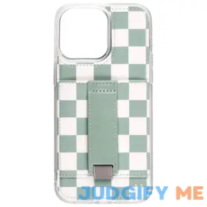 Seafoam Check by Our Faux Farmhouse iPhone 14 Pro