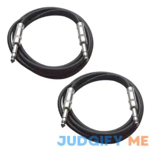 Seismic Audio 1/4" TRS Patch Cables