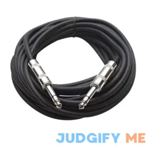 Seismic Audio SATRX-25BLACK 1/4" TRS Patch Cable