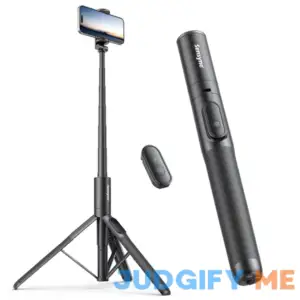 Sensyne 60" Phone Tripod & Selfie Stick Lightweight All in One Phone Tripod Integrated with Wireless Remote Compatible with All Cell Phones Y60