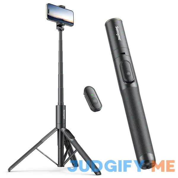 Sensyne 60" Phone Tripod & Selfie Stick Lightweight All in One Phone Tripod Integrated with Wireless Remote Compatible with All Cell Phones Y60 Sensyne 60" Phone Tripod & Selfie Stick Lightweight All in One Phone Tripod Integrated with Wireless Remote Compatible with All Cell Phones Y60