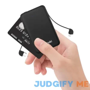 Sethruki Smallest Portable Charger with Built-in Cables 6000mAh